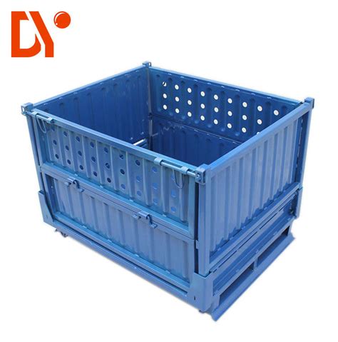 metal box pallet|stackable pallet boxes.